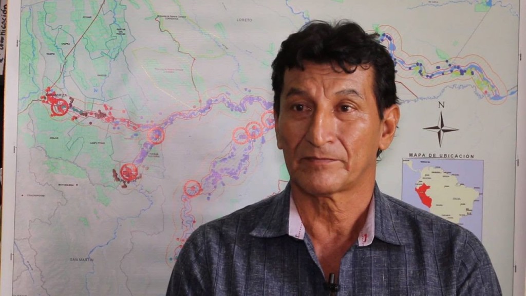 Apu Alfonso López Tejada, Presidente de la Asociación Cocama de Desarrollo y Conservación San Pablo de Tipishca que forma parte de ORPIO.