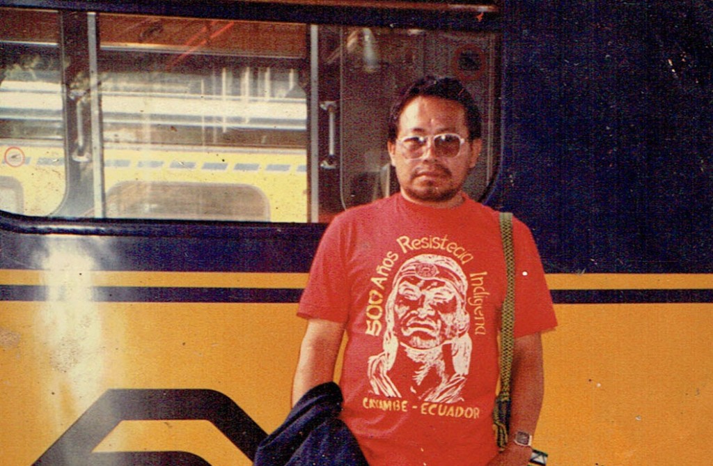 Marcial Vásquez, durante una de sus visitas a Europa en la década de los 90. Foto: Cedida por la familia