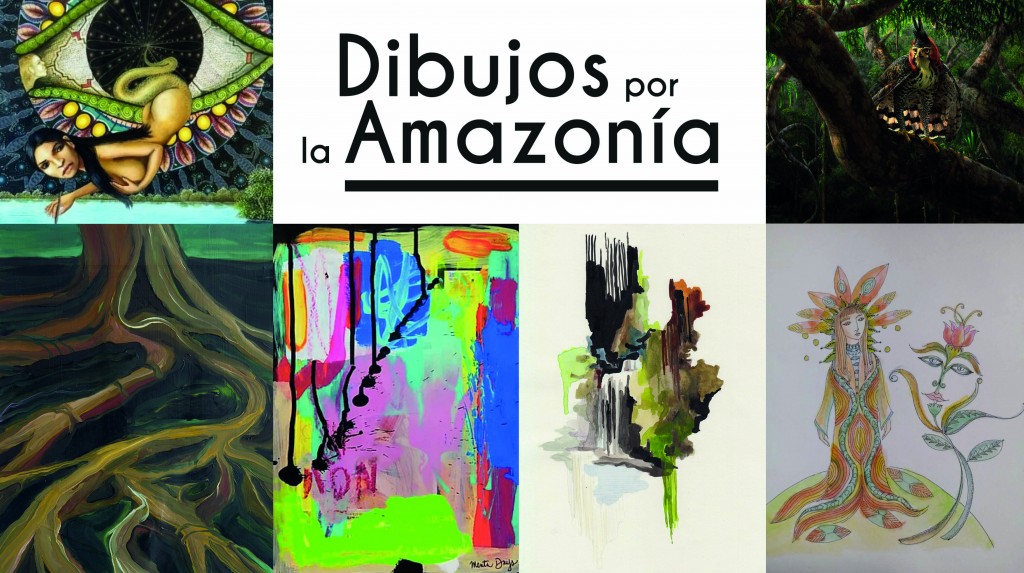 Algunas de las más de 400 obras que se han donado para esta causa solidaria. Fuente: https://dibujosxamazonia.org/
