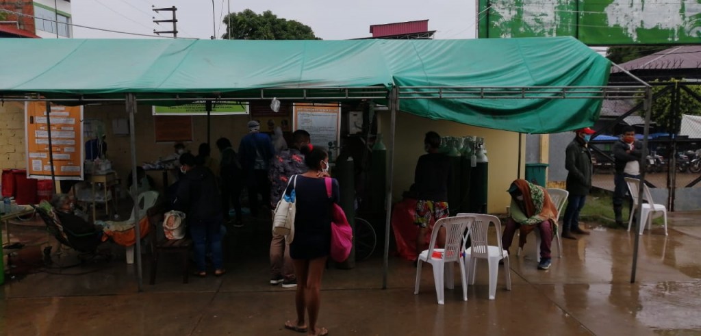 Foto: Hospital Amazónico, centro COVID-19 en Pucallpa, el día domingo. 
