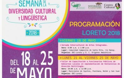 Mañana inicia en Iquitos la Semana de la diversidad lingüística y cultural