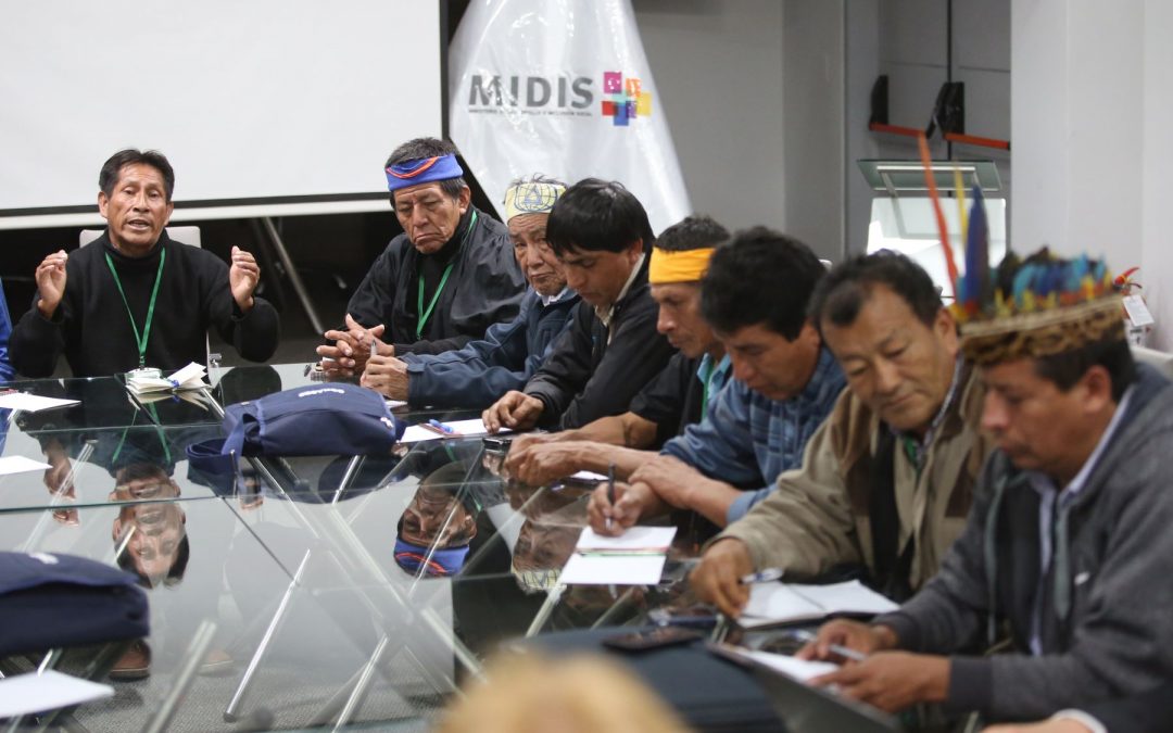 Líderes de comunidades indígenas de tres regiones se reunieron con titular del Midis