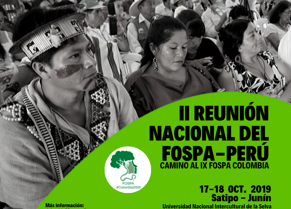 Satipo: Fospa realizará II Reunión Nacional camino a IX Encuentro Internacional en Colombia