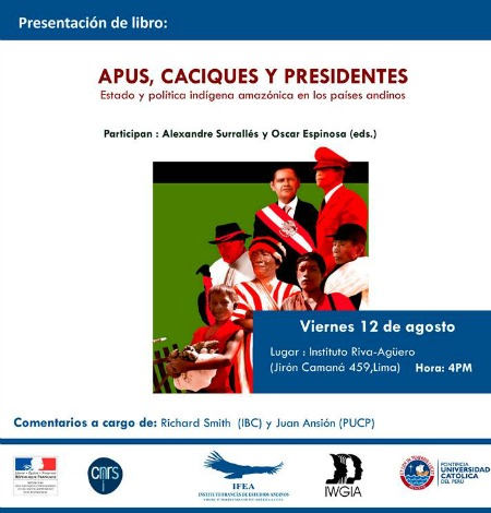 Lima: Presentación de nuevo libro sobre política indígena amazónica