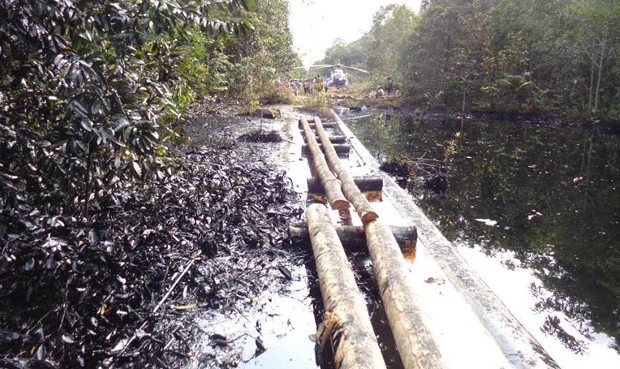 OEFA supervisa plan de contingencia por derrame de petróleo en oleoducto de Loreto