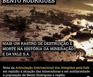 Brasil: Otro rastro de destrucción y muerte en la historia de la minería y de la empresa Vale S.A. – Nota de la Articulación Internacional de Afectados y Afectadas por Vale S.A.