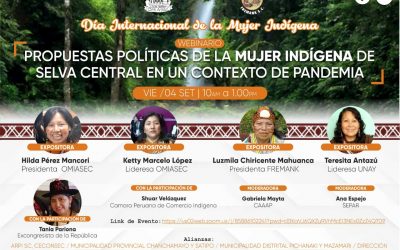 Día de la Mujer Indígena: Selva Central escuchará las propuestas de lideresas para promover nuevas políticas y compromisos