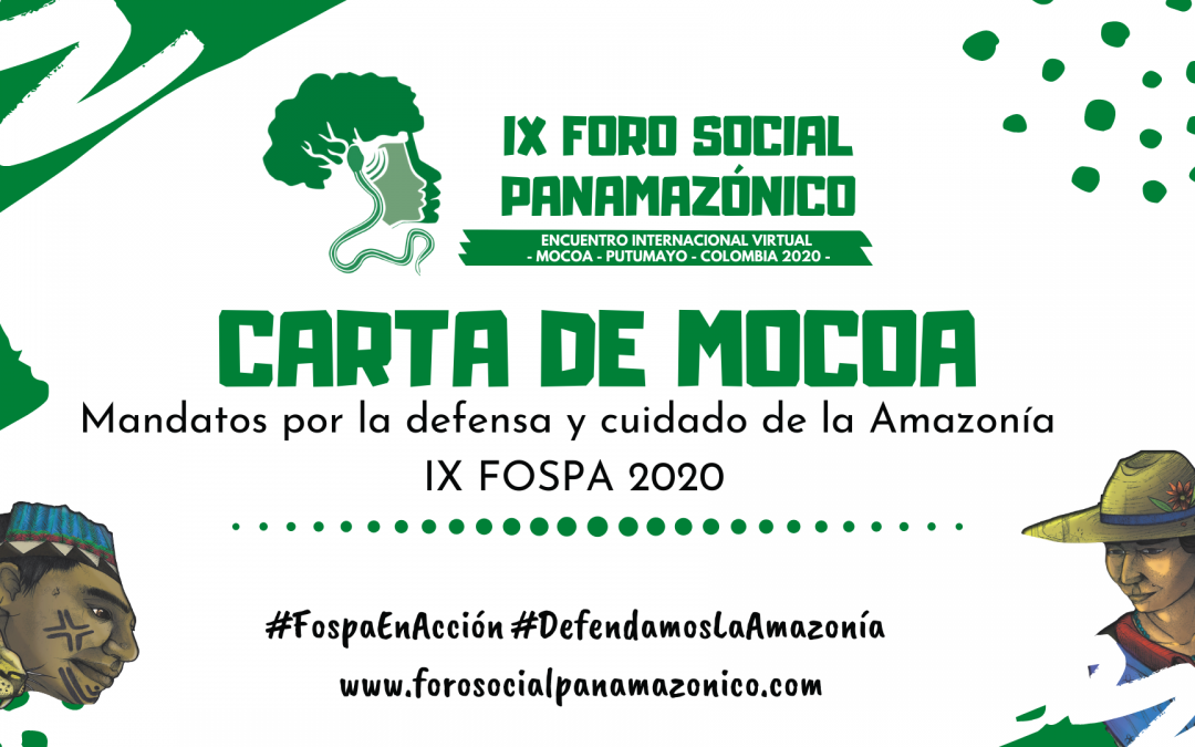 Colofón al IX FOSPA: Carta de Mocoa recoge el sentir de nueve países de Latinoamérica