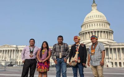 Comitiva de líderes indígenas llega a Washington D.C. en defensa de los territorios y la vida