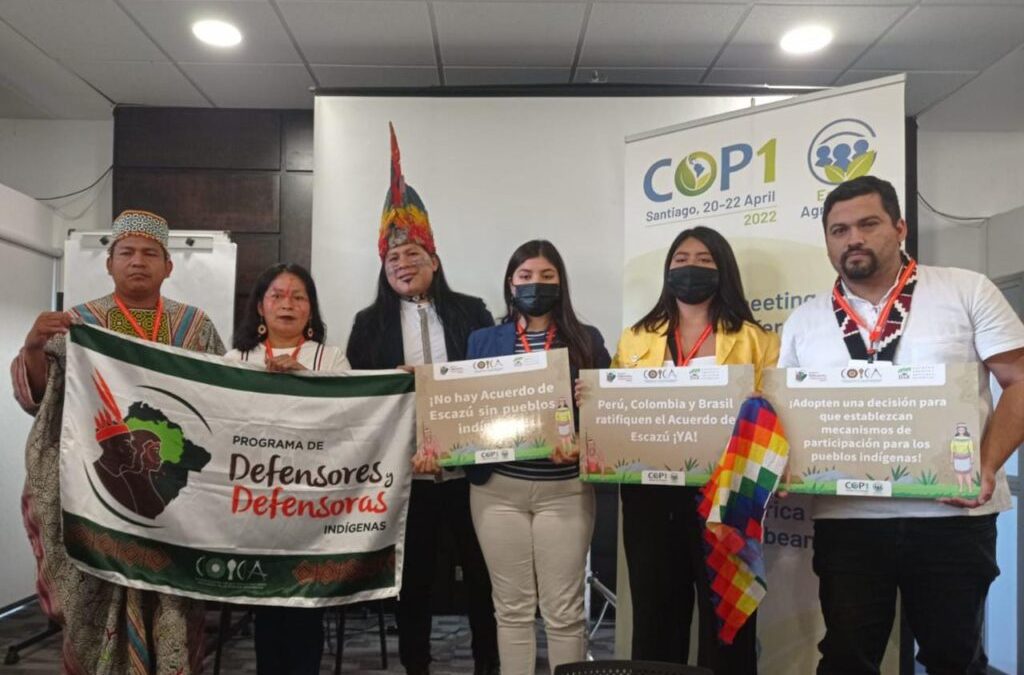 Pueblos indígenas de la Cuenca Amazónica demandan participación en la implementación del Acuerdo de Escazú