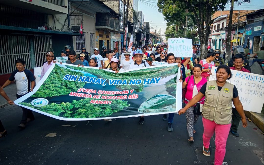 Miles de ciudadanos en Iquitos se movilizan unidos para salvar la cuenca del Nanay