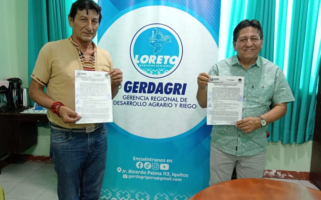 ACODECOSPAT y Gerdagri Loreto firman acuerdo por el desarrollo sostenible de las comunidades indígenas