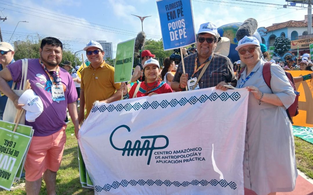 Pueblos indígenas al centro, Amazonía primero: la voz del territorio marcó la participación del CAAAP y la REPAM Perú en la COP30