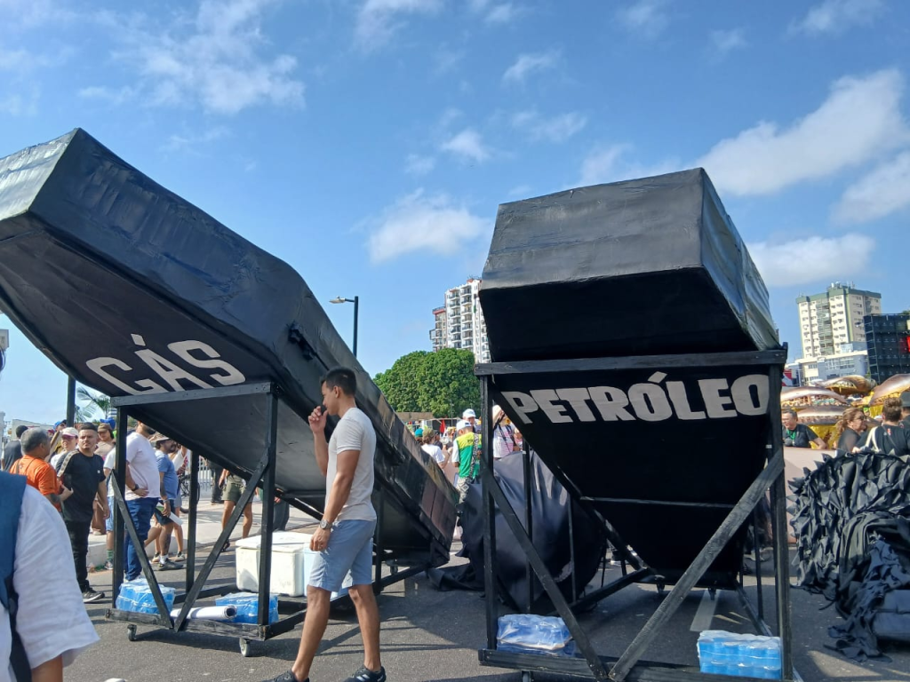 Manifestación de protesta en Belém do Pará durante la COP 30. Foto: CAAAP
