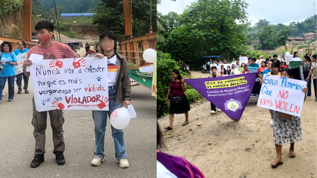 MUJERES AWAJÚN Y WAMPIS LLEGAN A LIMA PARA EXIGIR JUSTICIA PORVIOLENCIA SEXUAL CONTRA NIÑAS, NIÑOS Y ADOLESCENTES ENCONDORCANQUI