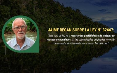 Jaime Regan alerta que la nueva ley del Colegio de Antropólogos puede cerrar las puertas de las comunidades originarias al trabajo antropológico